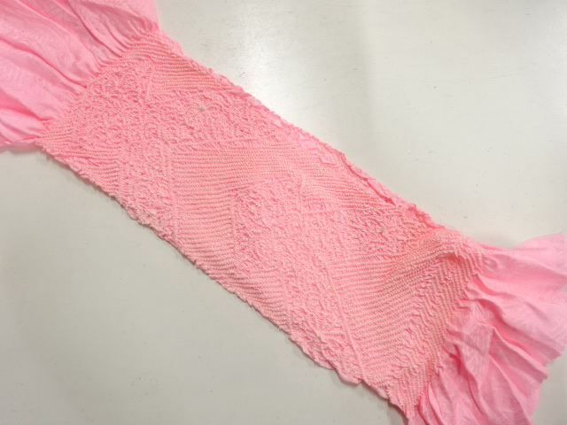 正絹　絞り　帯揚げ